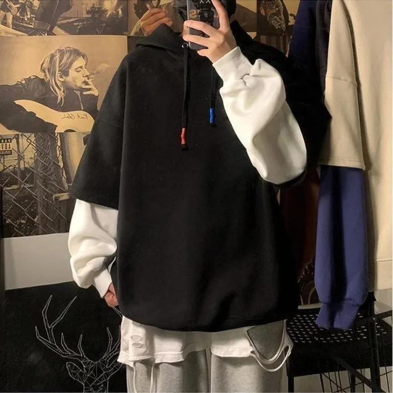 Streetwear Brand Cheap - Adam için kapüşonlu eşofman üstü siyah