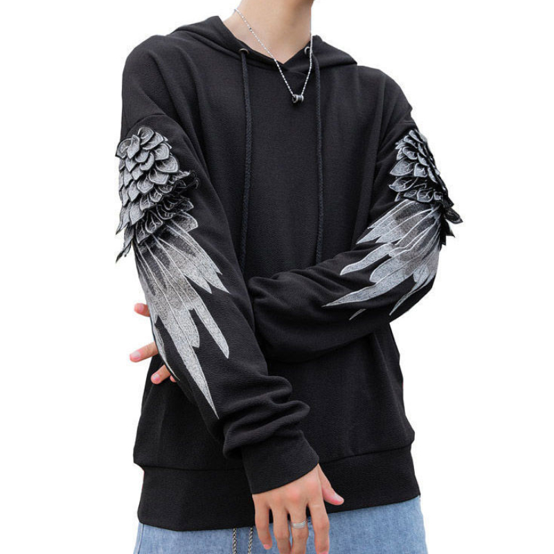 Streetwear Brand Cheap - Erkekler için kazak kapüşonlu işlemeli erkek