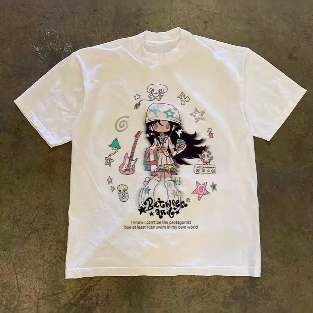 Streetwear Girl Brand - Y2K Harajuku Anime Kız Desenli, Moda